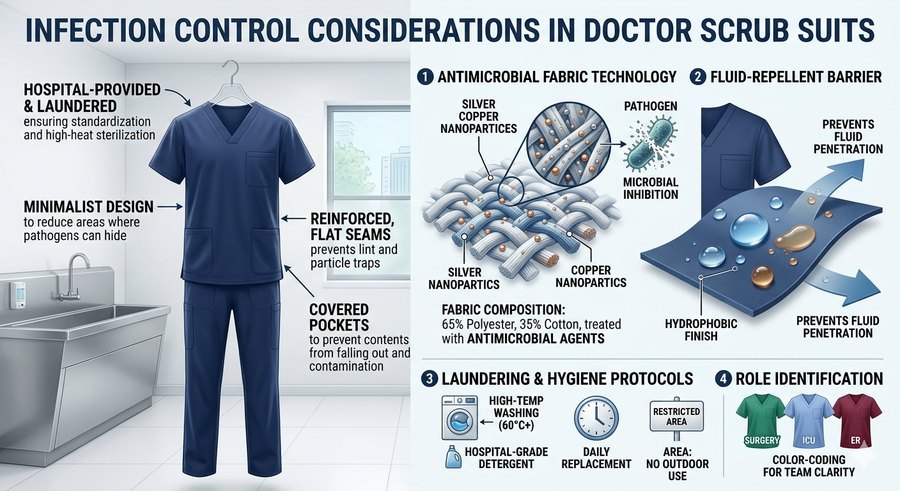 Infection Control Considerations in Doctor Scrub Suits