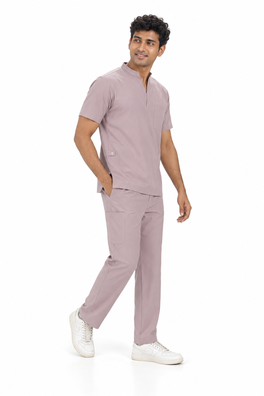 Cura Signature Men’s V-Neck (4-Way Stretch) Scrub