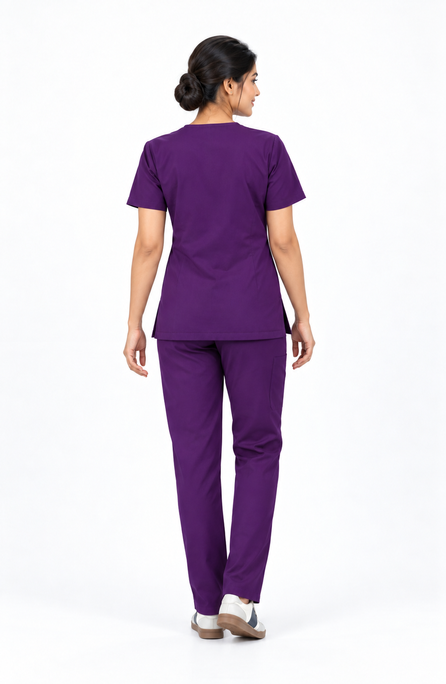 Cura Core Women’s V-Neck Scrub - Purple