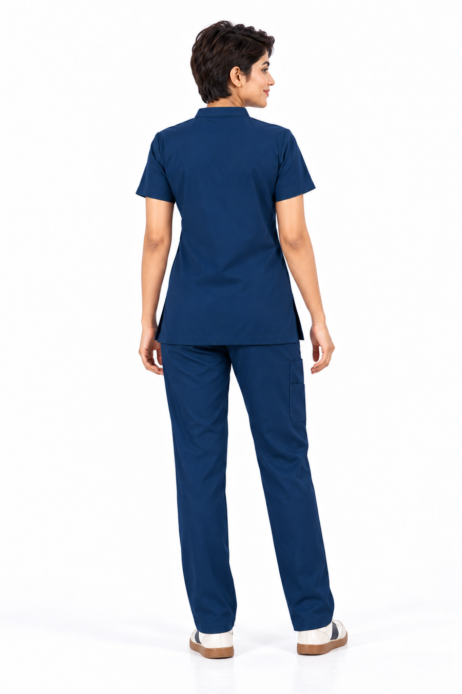Cura Pro Women’s V-Neck(2-Way Stretch) Scrub - Blue