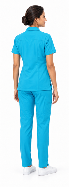 Cura Pro Women’s Collar V-Neck Scrub (2-Way Stretch)