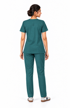 Cura Core Women's  V-Neck Bottle Green