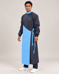 Impervious Gown Big Flap - Sky Blue