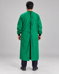 Surgeon Plain Gown Big Flap - Green