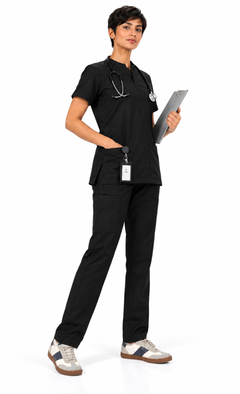 Cura Core Women's V-Neck Black