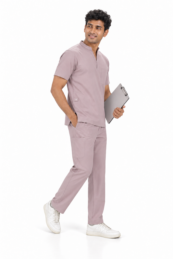 Cura Signature Men’s V-Neck (4-Way Stretch) Scrub