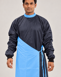 Impervious Gown Big Flap - Sky Blue