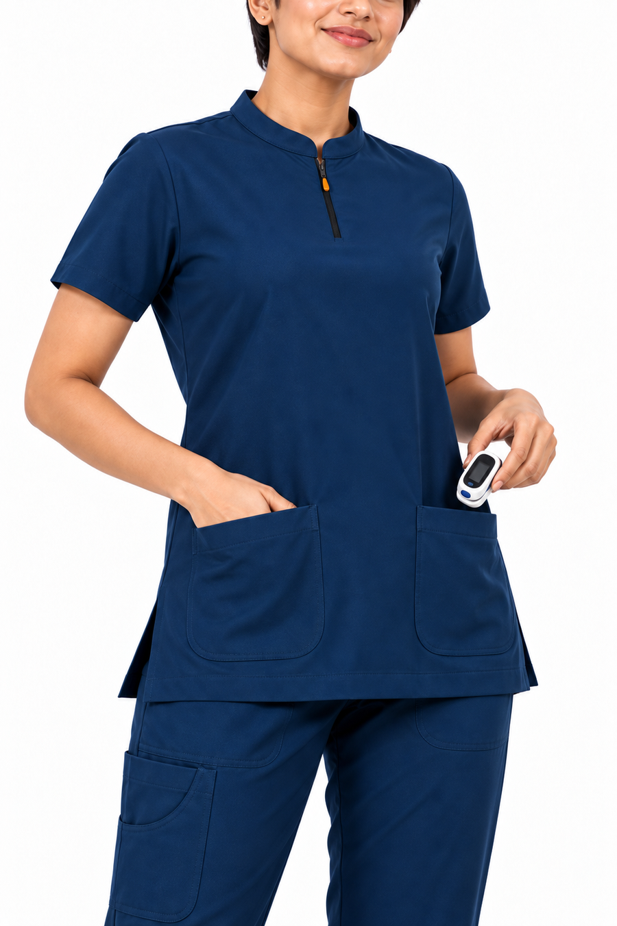 Cura Pro Women’s V-Neck(2-Way Stretch) Scrub - Blue