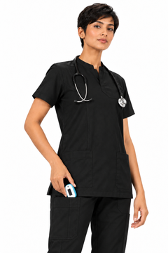Cura Core Women's V-Neck Black