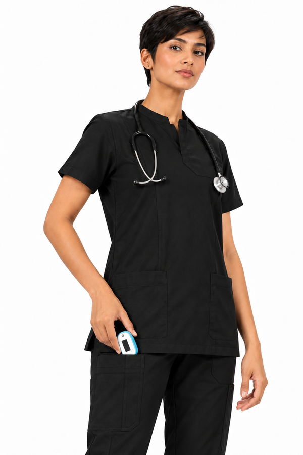 Cura Core Women's V-Neck Black