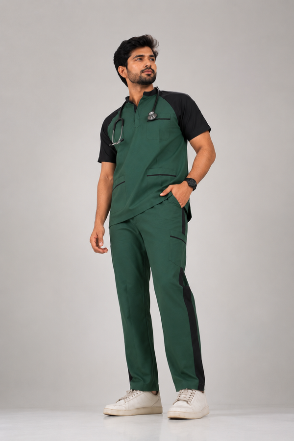 Cura Pro Men’s V-Neck(2-Way Stretch) Scrub