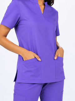 Cura Pro Women’s V-Neck(2-Way Stretch) Scrub