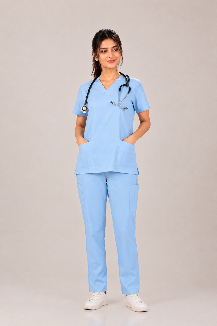 Cura Pro Women’s V-Neck  (2-Way Stretch) Scrub
