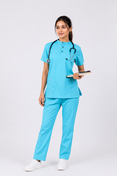 Cura Pro Women’s Mandarin Neck(2-Way Stretch) Scrub