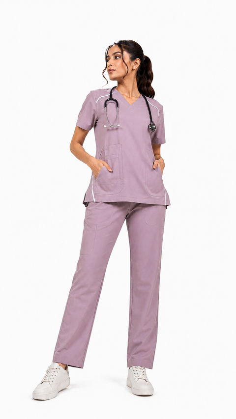 Cura Signature Women’s V-Neck Scrub (4-Way Stretch)