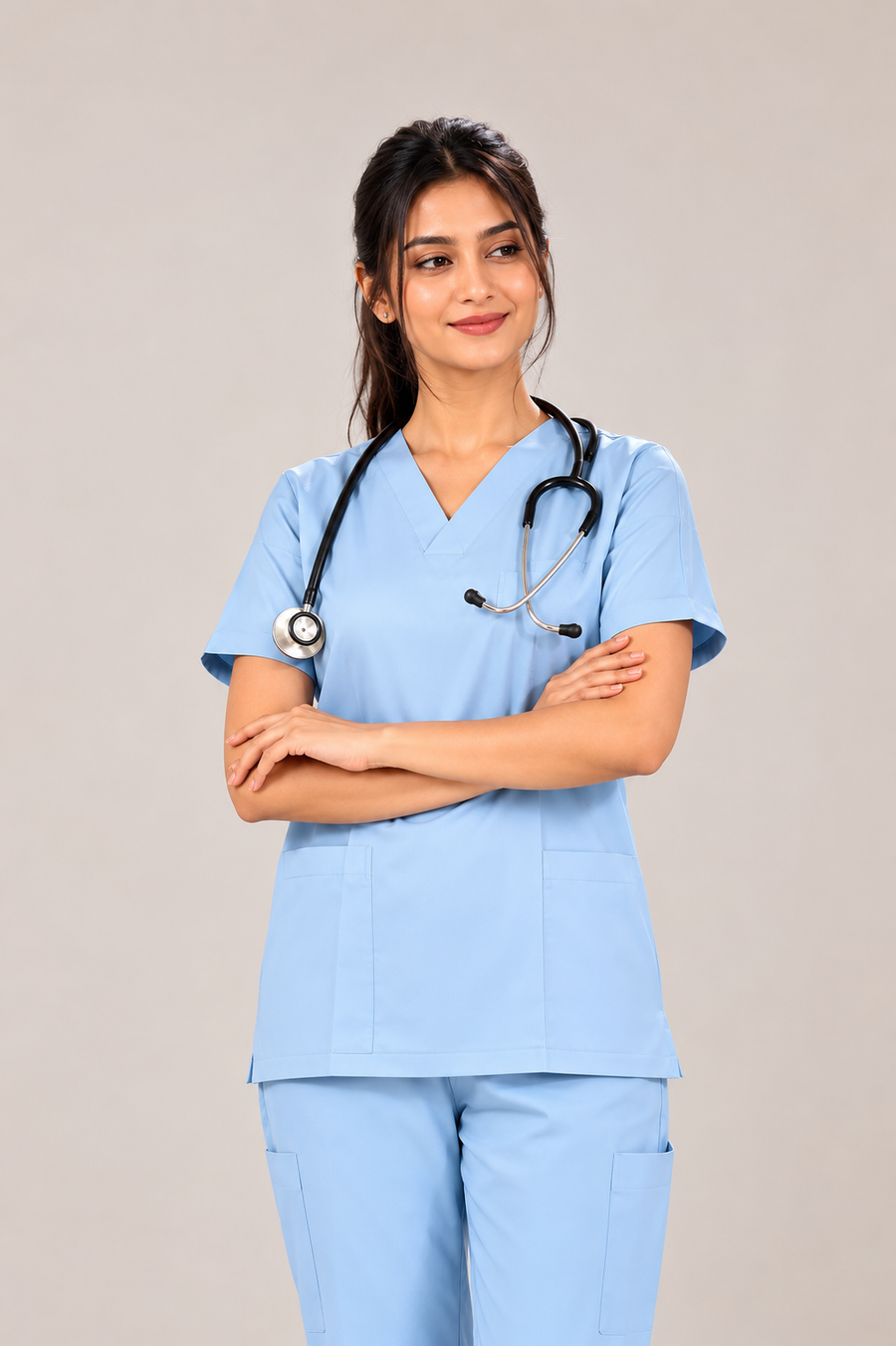 Cura Pro Women’s V-Neck  (2-Way Stretch) Scrub