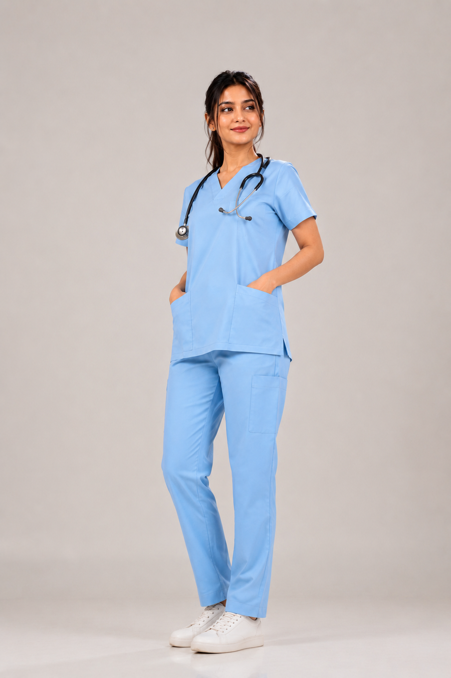 Cura Pro Women’s V-Neck  (2-Way Stretch) Scrub