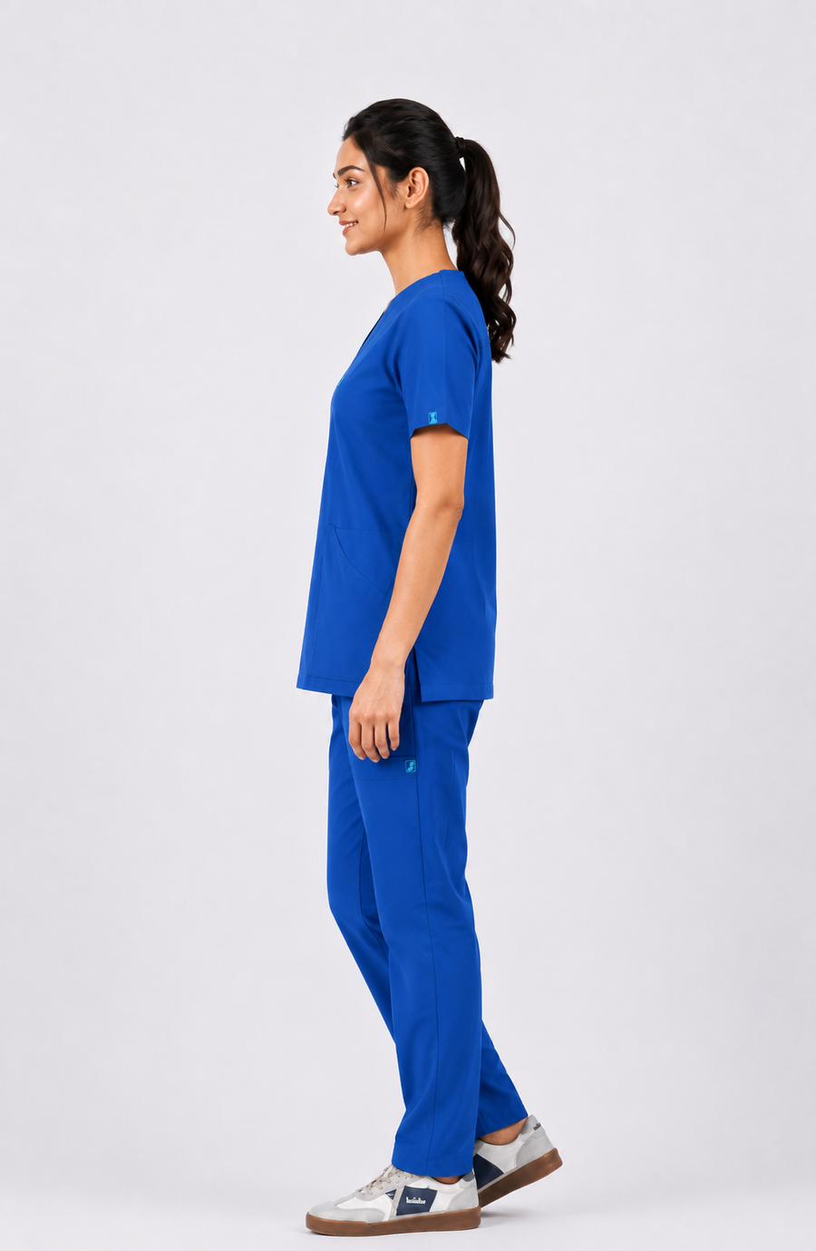 Cura Core Women's  V-Neck Blue