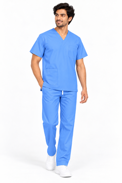 Men’s Reversible Scrub Set – Royal Blue