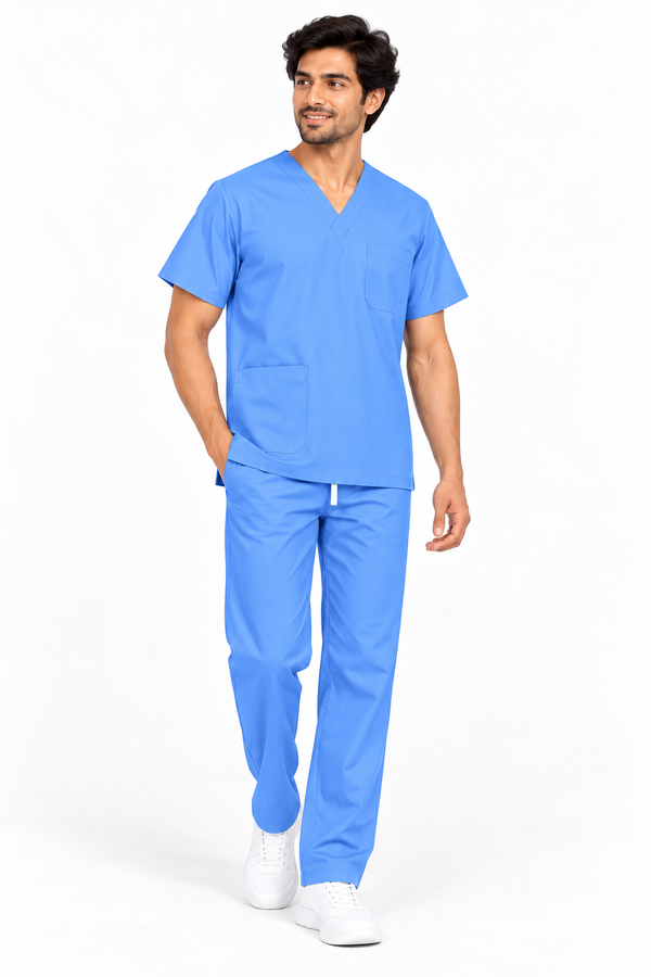 Men’s Reversible Scrub Set – Royal Blue