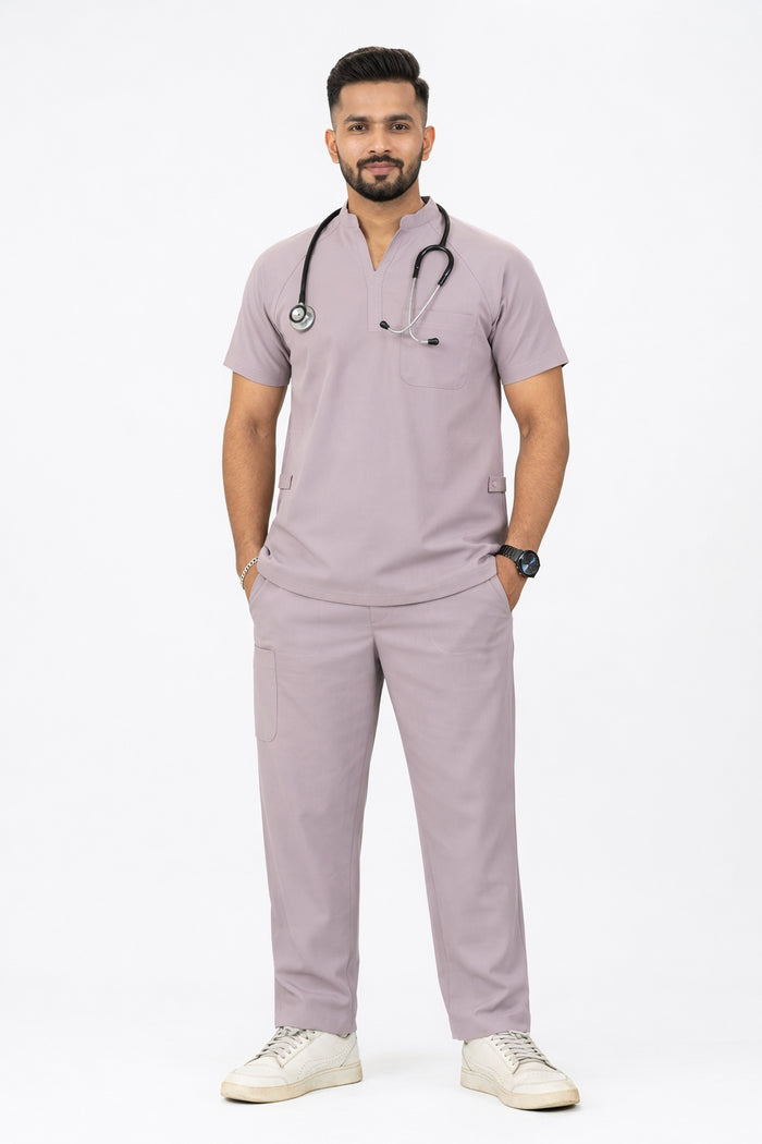 Cura Signature Men’s V-Neck(4-Way Stretch) Scrub