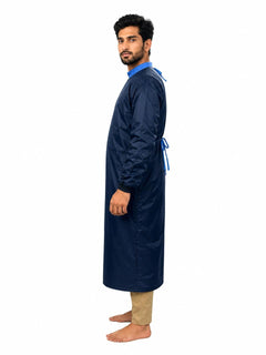 Surgeon Gown with impervious Material Blue Color Surgical Gown with impervious Material Back Tie - Free Size Gown