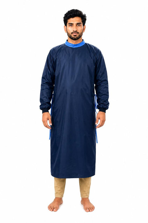 Surgeon Gown with impervious Material Blue  Color