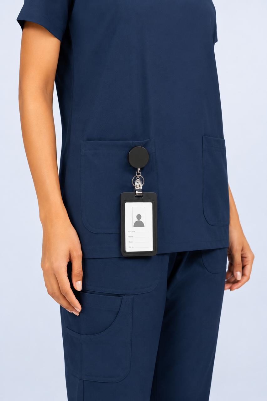 Cura Signature Women’s with Zipper Scrub (4-Way Stretch)