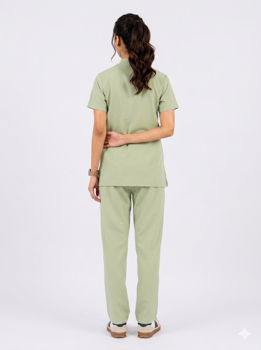 Cure Core Women's V-Neck Scrub - Pista Green
