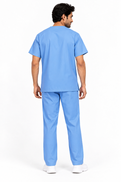 Men’s Reversible Scrub Set – Light Blue