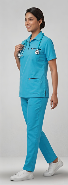 Cura Pro Women’s Collar V-Neck(2-Way Stretch) Scrub