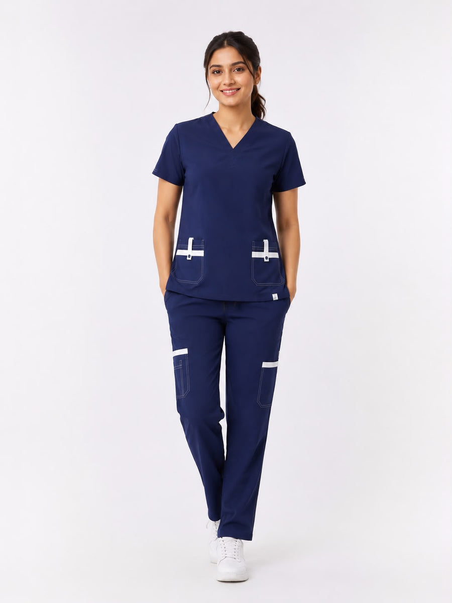 Cura Pro Women’s V-Neck(2-Way Stretch) Scrub