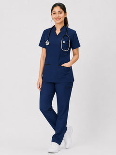 Cura Pro Women’s V-Neck(2-Way Stretch) Scrub