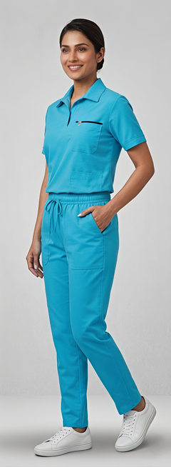 Cura Pro Women’s Collar V-Neck(2-Way Stretch) Scrub